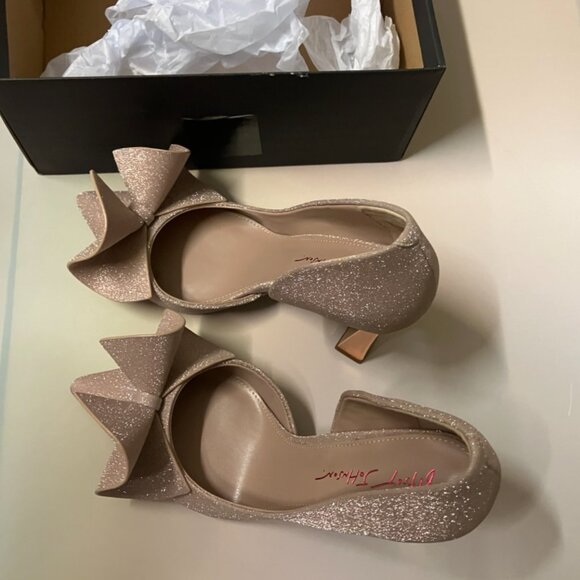 Betsy Johnson Nobble Heels Champagne 9.5 - Picture 7 of 14
